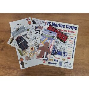 MIXED LOT Marines Jolee's EK Creative Memories in Uniform Design Stickers USA